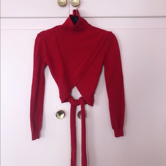 ASILIO PRIORIE WRAP CROP SWEATER - Picture 4 of 6